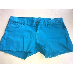 Size 28 Lucky Brand Blue Shorts.Perfect condition.